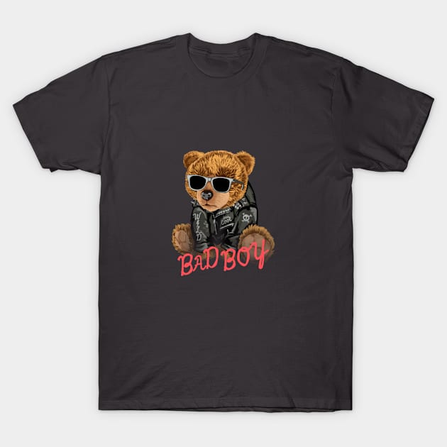 Bear design "Bad boy" T-Shirt by Art Cloth Studio